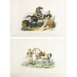 After Ch. Dupont - 'Mameluck Ganifsant les Montagner' and 'Mameluck Trefsant son Cheval', pair of