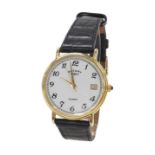 Rotary gold plated and stainless steel gentleman's wristwatch, ref. UCAR 364, no. 4702, white dial