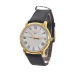 Longines gold plated gentleman's dress watch, ref. L4.697.2, white dial, L.263.2 quartz, movement,