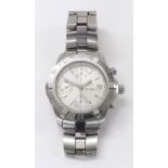 Tag Heuer automatic chronograph stainless steel gentleman's bracelet watch, ref. CN2110-0, serial