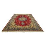 Good quality hand knotted Keshan type rug, 144" x 108" approx