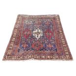 Persian Afshar rug, 55" x 47" approx