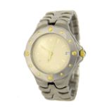 Ebel Sport Wave stainless steel and gold gentleman's bracelet watch, ref. E6187631, no. 93902968,