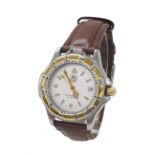 Tag Heuer 4000 Series Professional 200m mid-size bi-colour gentleman's wristwatch, ref. WF1220-K0,