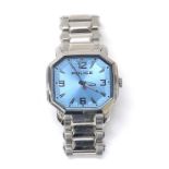 Police Meduse stainless steel lady's bracelet watch, ref. 13402M, no. EB-763, light blue dial with