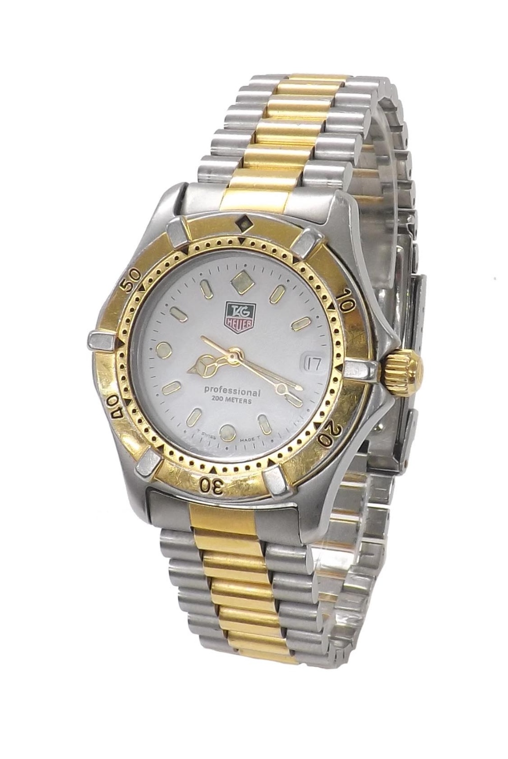 Tag Heuer 2000 Series Professional 200m mid-size bi-colour gentleman's bracelet watch, ref. WE1222-
