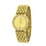 Raymond Weil Geneve Fidelio 18k gold plated gentleman's bracelet watch, ref. 4802, champagne and