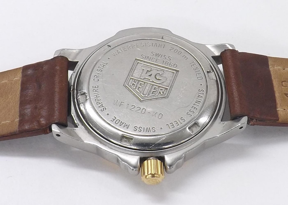 Tag Heuer 4000 Series Professional 200m mid-size bi-colour gentleman's wristwatch, ref. WF1220-K0, - Image 2 of 2