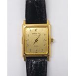 Raymond Weil gold plated lady's wristwatch, ref. 5722, quartz, 19mm (at fault, lacking glass)(