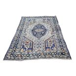 Persian Mazlegan rug, 75" x 51" approx
