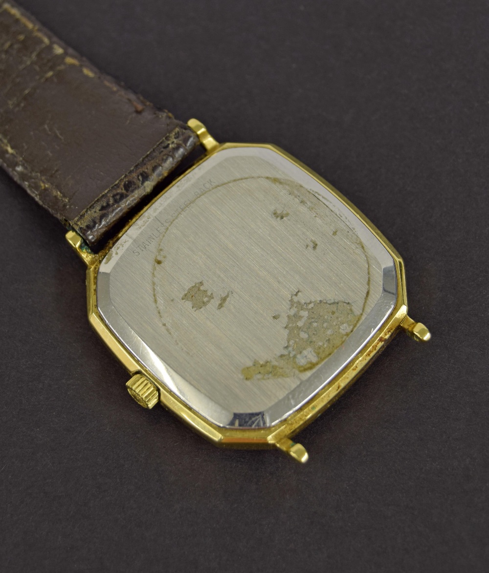 Longines octagonal cased automatic gold plated and stainless steel gentleman's wristwatch, ref. 6300 - Image 2 of 2