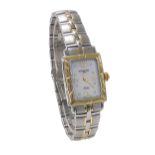 Raymond Weil Geneve Parsifal rectangular bi-colour lady's bracelet watch, ref. 9740, no. V567206,