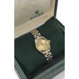Rolex Oyster Perpetual Date stainless steel and gold lady's bracelet watch, ref. 6916, ser. no.