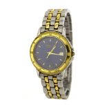 Raymond Weil Tango Geneve bi-colour gentleman's bracelet watch, ref. 5560, no. Z559108, blue dial