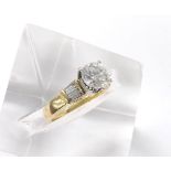 18ct solitaire diamond ring, round brilliant-cut estimated 1.15ct, clarity I1/2, colour H-I, with