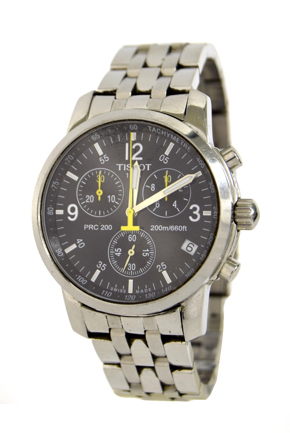 Tissot T-Sport PRC 200 200m chronograph stainless steel gentleman's bracelet watch, ref. T461, no.