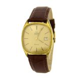 Omega De Ville Quartz gold plated and stainless steel gentleman's wristwatch, circa 1973, ref. 192.