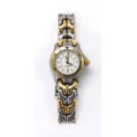 Tag Heuer SEL Professional 200m bi-colour lady's bracelet watch, ref. WG1422-0, white dial with date