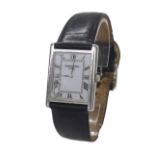 Raymond Weil Tradition rectangular stainless steel gentleman's wristwatch, ref. 5768, no. K001188,