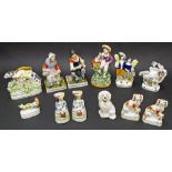 Collection of Victorian Staffordshire figures (12)