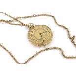 Waltham Royal gold plated lever pocket watch, 17 jewel three position adjusted movement signed A.W.