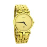 Gucci 3400M gold plated lady's bracelet watch, quartz, 31mm (at fault) (M641ME) . Condition