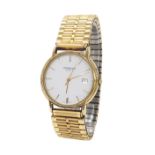 Raymond Weil Geneve gold plated and stainless steel gentleman's bracelet watch, ref. 5543, white