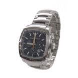 Emporio Armani chronograph square cased stainless steel gentleman's bracelet watch, ref. AR-5817,