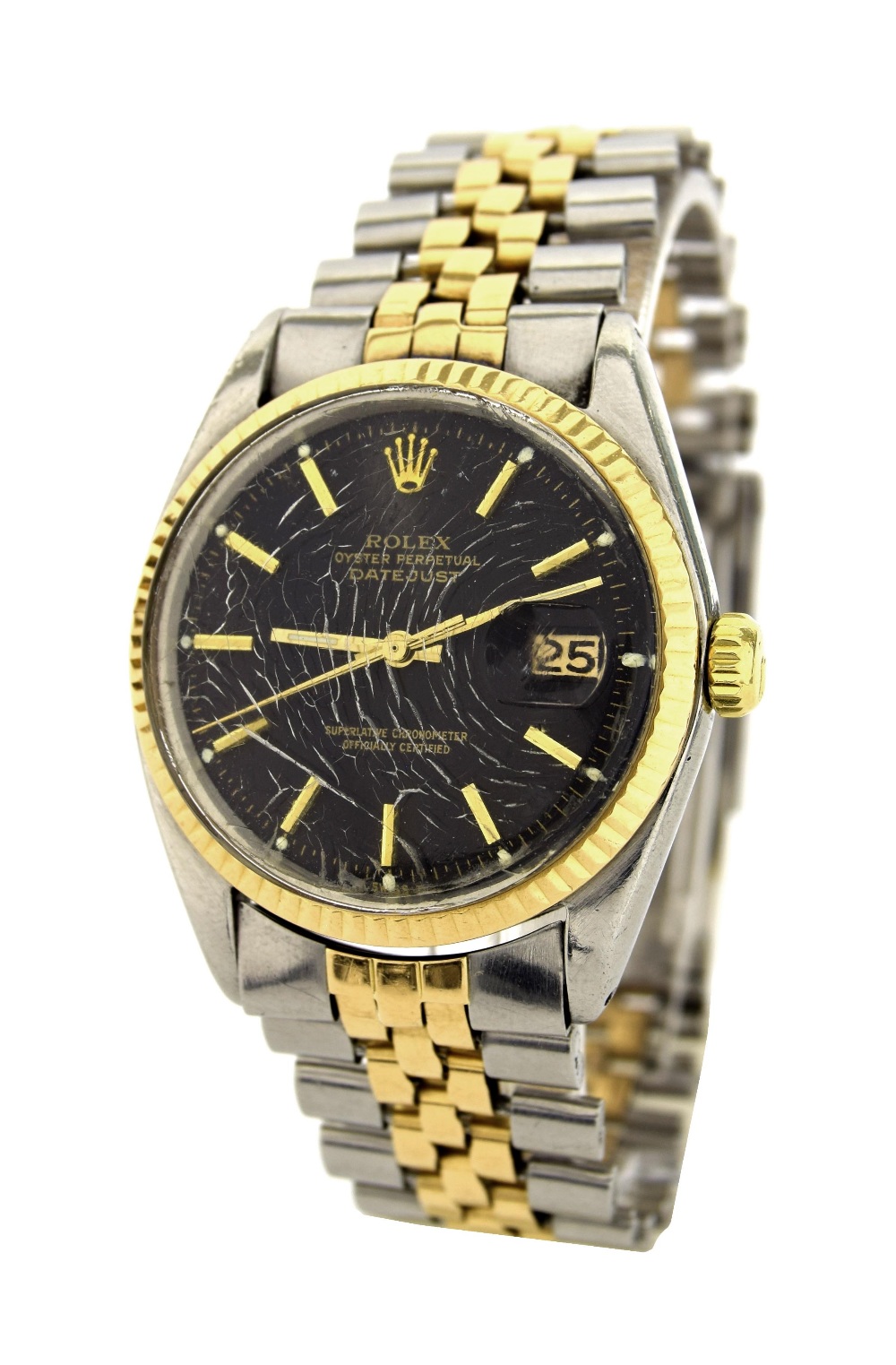 Rolex Oyster Perpetual Datejust stainless steel and rose gold gentleman's bracelet watch, circa - Image 2 of 3