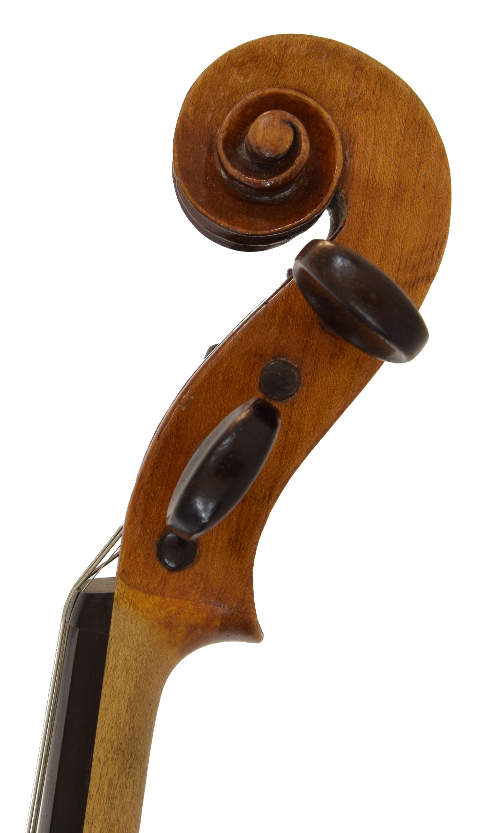 English violin by and labelled Made by John Smith, Teddington, London W., the one piece back of - Image 3 of 3