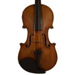 French violin of the F. Caussin School circa 1870, Bergonzi copy, labelled Jacobus Stainer..., the