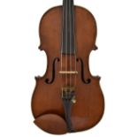 Good Irish violin by and labelled Made by Thos. Perry & Wm. Wilkinson, Musical Instrument Makers,