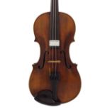 Violin labelled Lugi Salsedo, Liutai, fecit Italia, Anno 1924, 14 1/8", 35.90cm