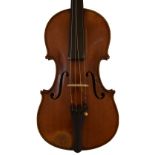French JTL violin labelled Nicolas Persolt, Brussels, 1874, 14 1/8", 35.90cm