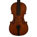 English violin by and labelled Alfred Vincent, London, 1927, the one piece back of faint medium/