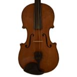 French violin by and labelled Lutherie Artistique, Charles Fetique Á Mirecourt (Vosges), no. 91,