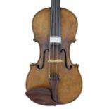 Good French violin of the Caussin school labelled Made by G.A. Chanot, Violin Maker...Manchester,