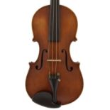 English violin by James Worden labelled Jacobus Worden, fecit in Prestoniensis Anno 1904, sub