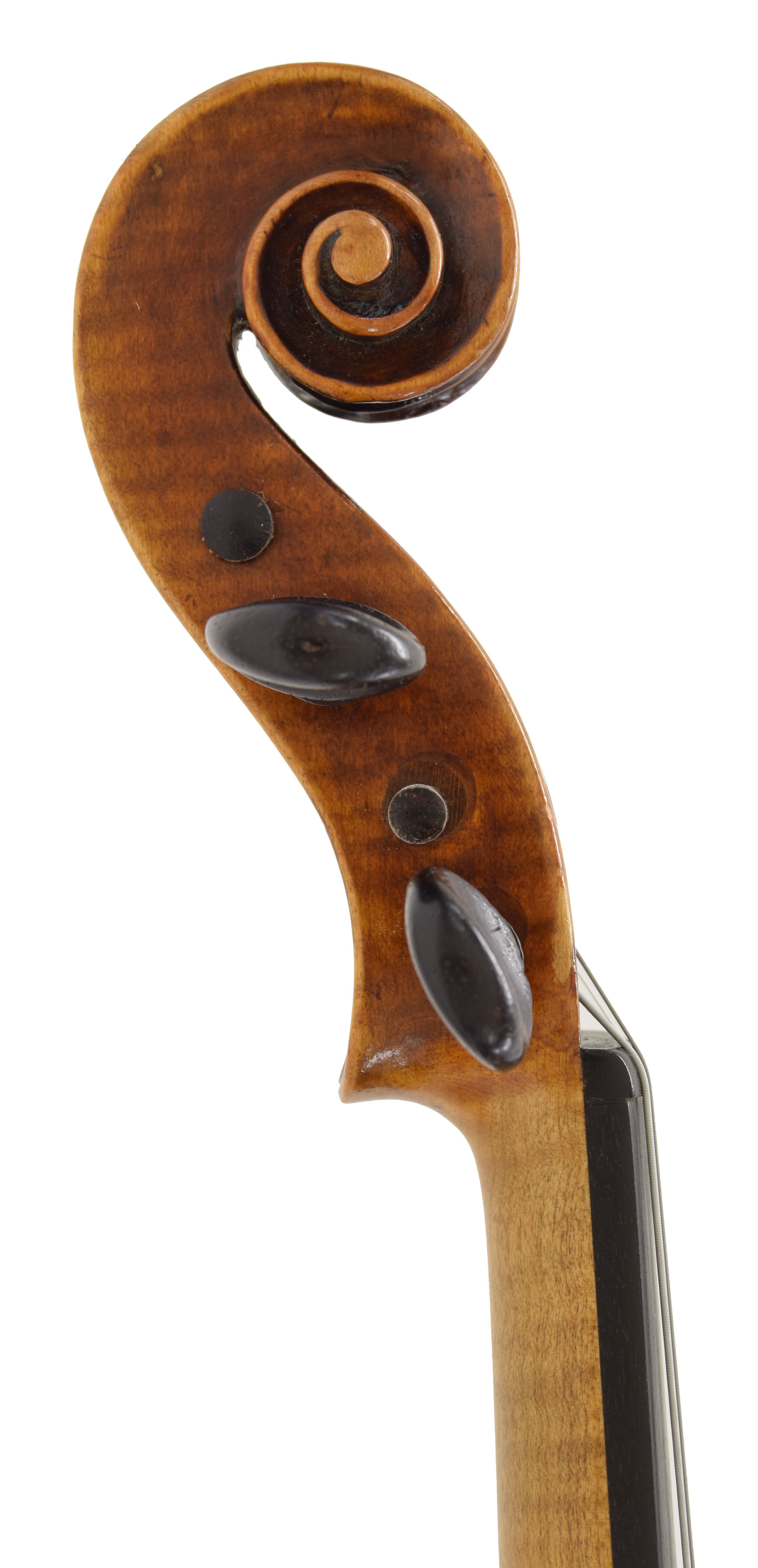 19th century Bohemian violin bearing the repairer's label of Emil Hjorth dated 1895, the one piece - Image 3 of 3