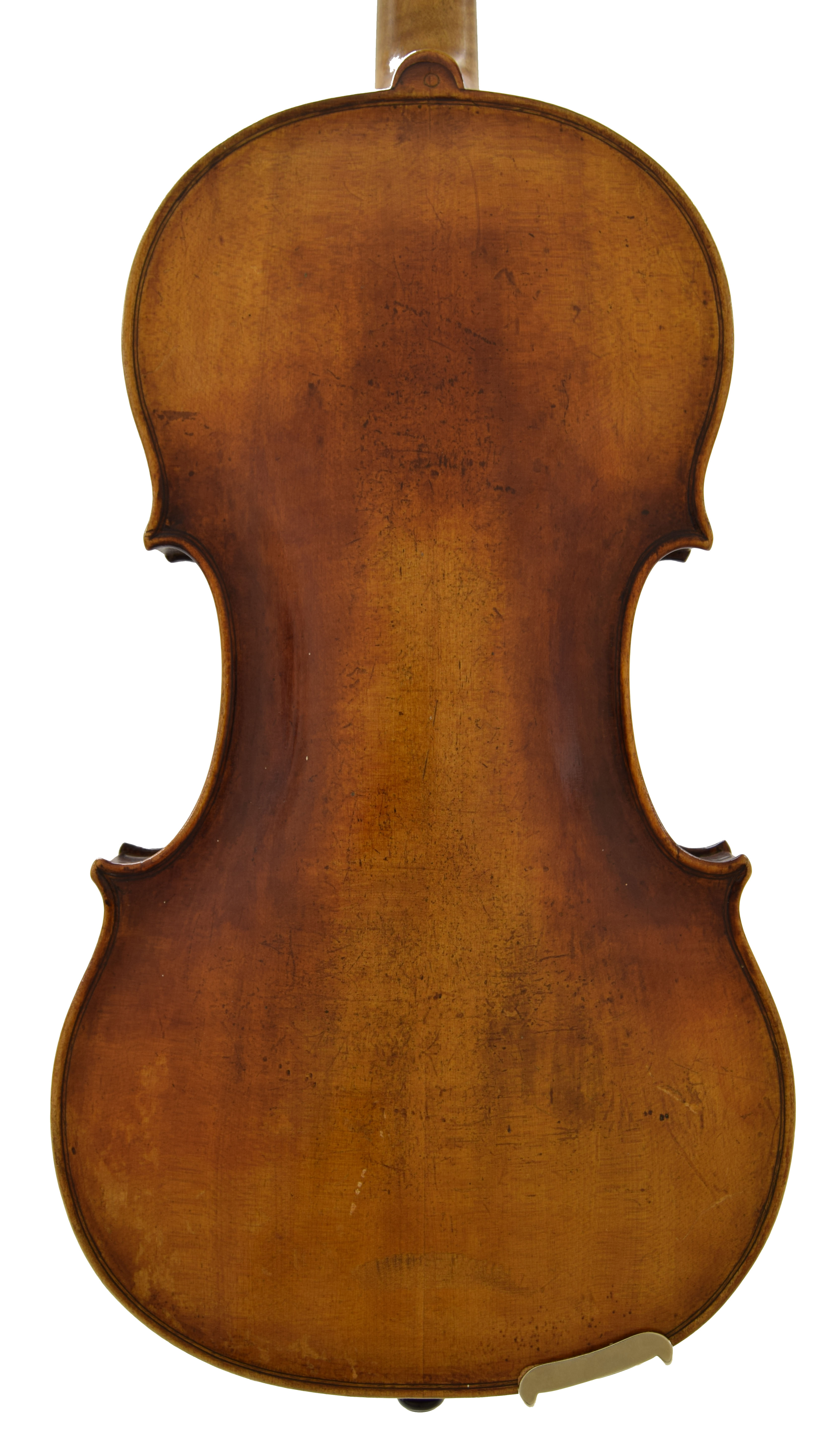 19th century Bohemian violin bearing the repairer's label of Emil Hjorth dated 1895, the one piece - Image 2 of 3