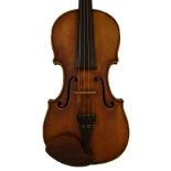 German violin labelled Augustin Sprenger...Nurnberg 1865, also branded to the inner back, 14 1/