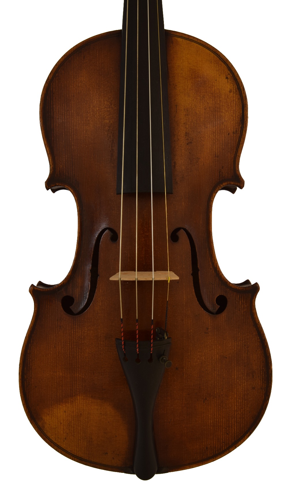 Good French violin labelled Eugene Henry Luthier, Rue St. Martin, 151, Paris, the one piece back