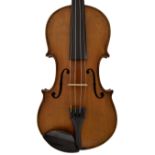 German violin by and labelled Atelier Fur Kunstlerischen, Geigenbau, Alban Voigt & Co. Sachsen &