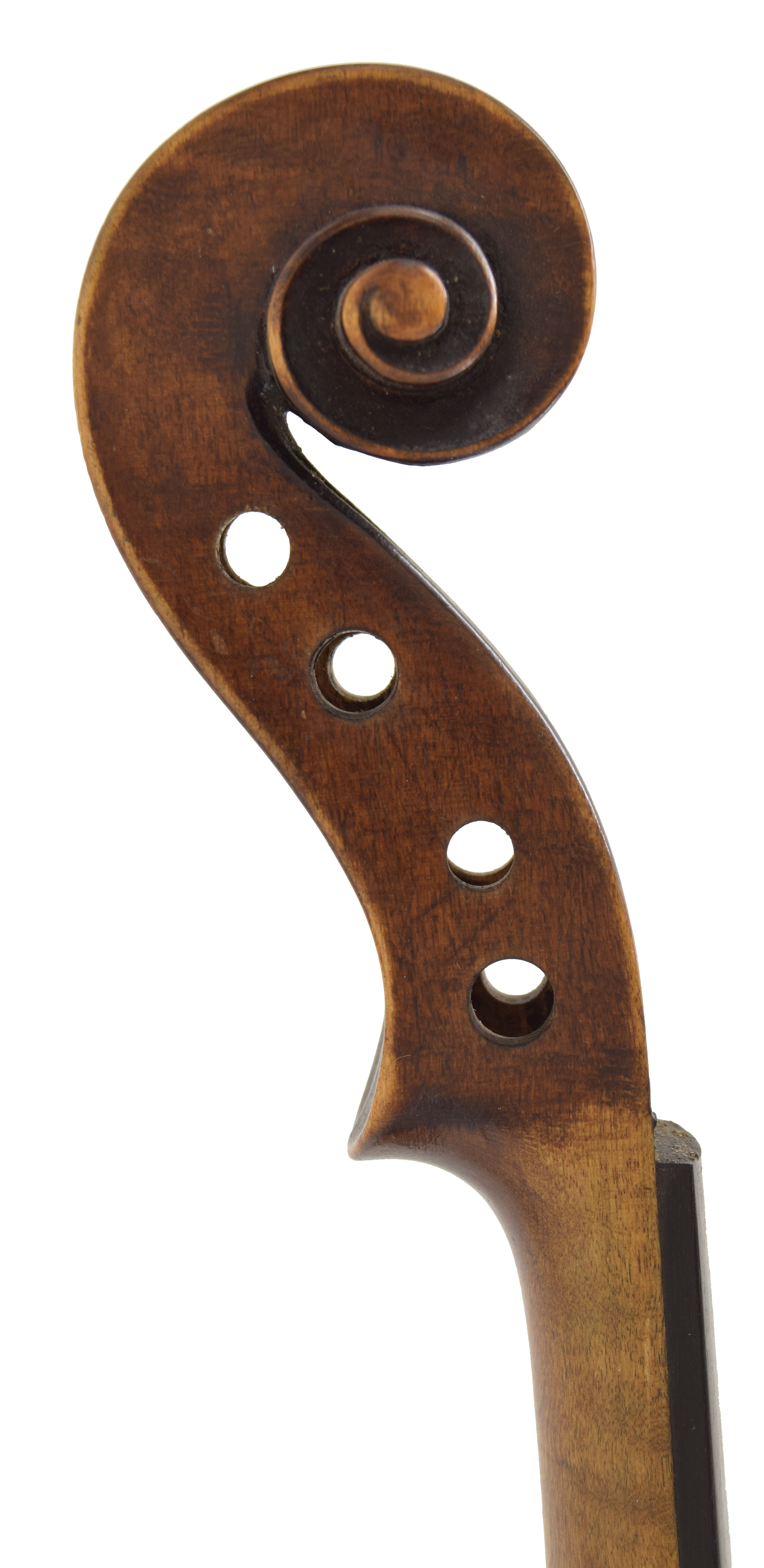 French violin by and branded Chappuy á Paris below the button, with associated neck and scroll, 14 - Image 4 of 4