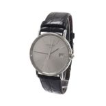 Longines stainless steel gentleman's wristwatch, ref. L4.720.4, silvered dial with baton markers,