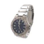 Sekonda 50m stainless steel gentleman's bracelet watch, ref. 3098, blue dial, quartz, 43mm -