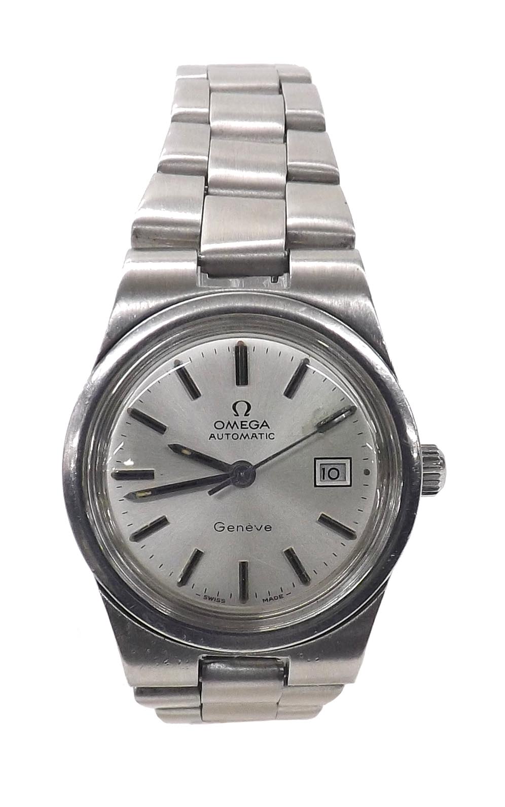 Omega Geneve automatic stainless steel lady's bracelet watch, ref. 5660067/7660805, circa 1974,