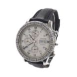 Longines Lindbergh Hour Angle chronograph automatic stainless steel gentleman's wristwatch,