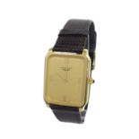 Longines gold plated and stainless steel gentleman's wristwatch, ref. 1193 832, the gilt dial with