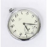 Omega nickel cased lever pocket watch, circa 1980, ref. 121 1740, cal. 960 17 jewel movement, no.